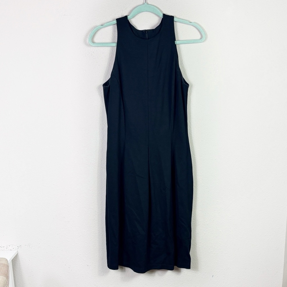 J. McLaughlin Sleeveless Black Pleated Dress size Small